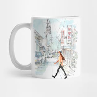 Hippie Crossing road.. Mug